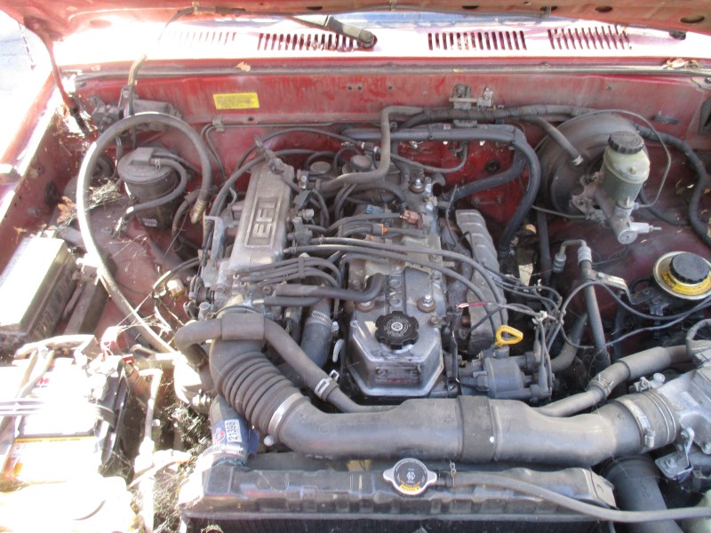 1993 TOYOTA TRUCK RED HALF TON 2.4L AT 2WD SHORT BED STANDARD CAB ...